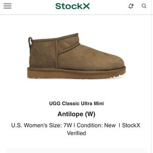 Brand new Antelope Ultra Mini Ugg Boots